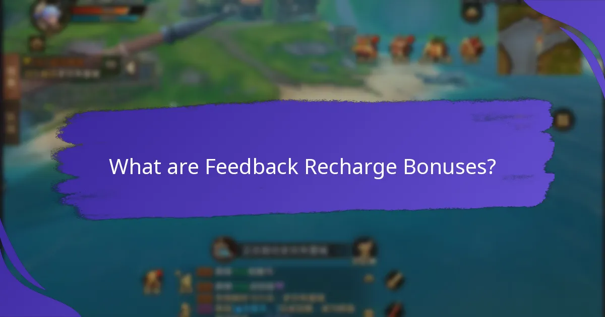 How can I participate in surveys to earn Feedback Recharge Bonuses?