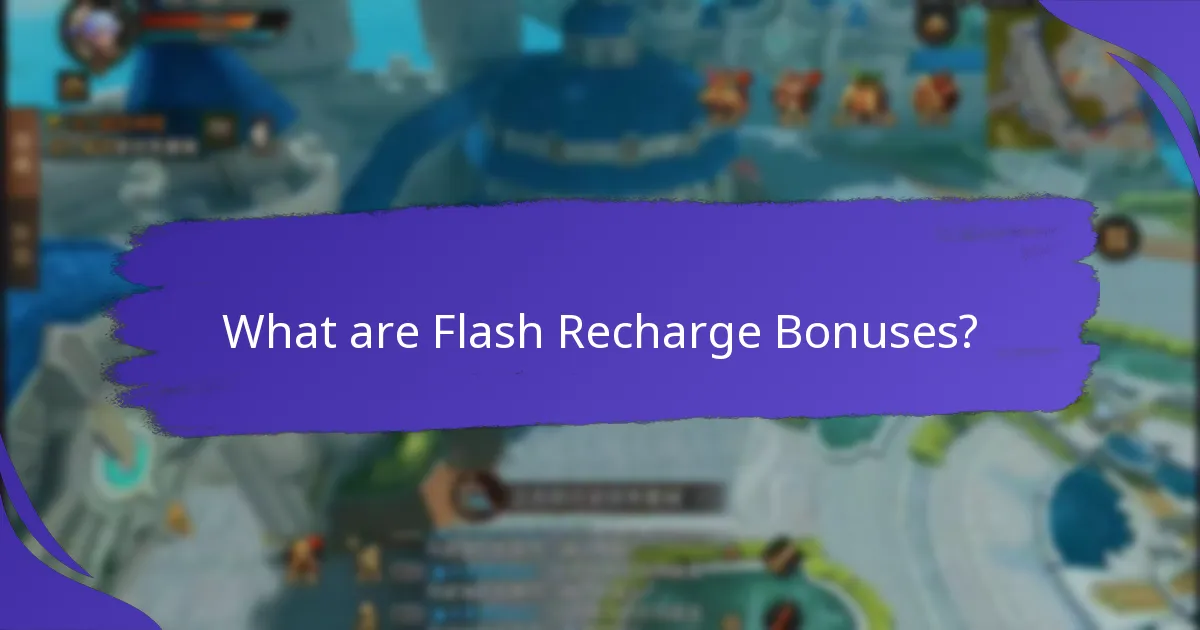 How do different providers’ flash recharge bonuses compare?
