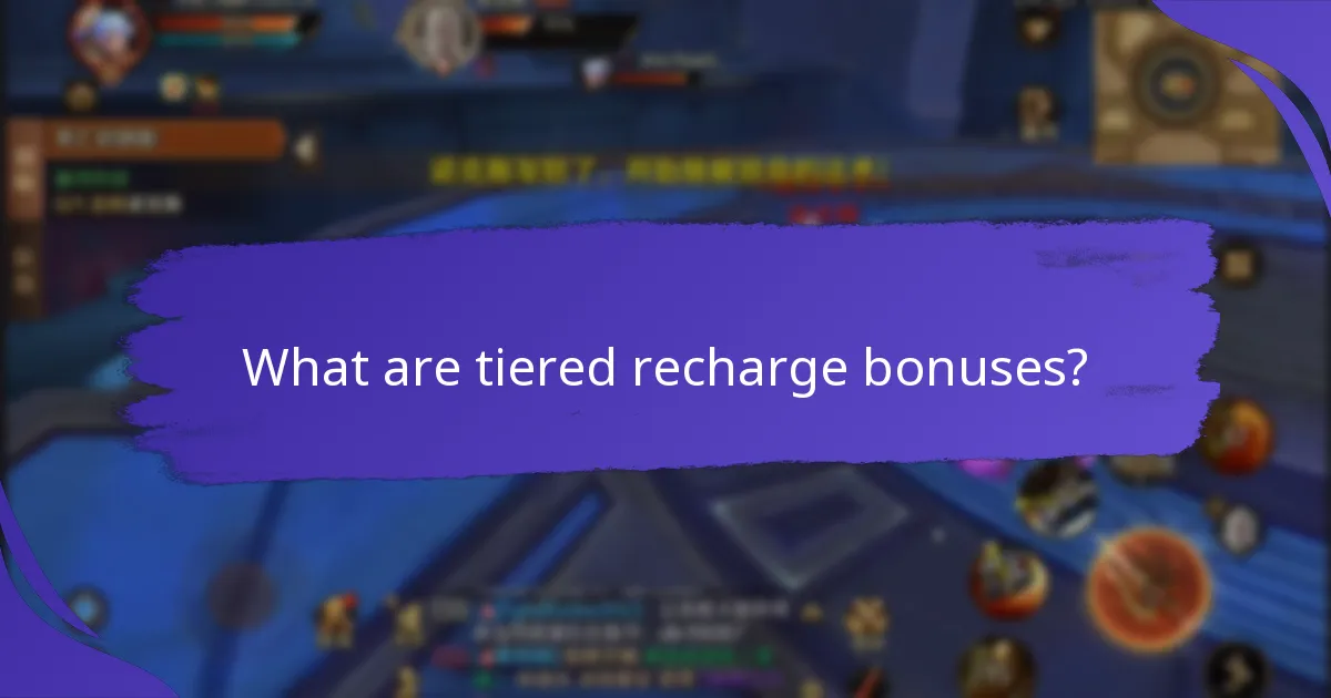 How do tiered recharge bonuses compare to other loyalty programmes?